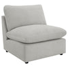 Biny Modular Power Reclining Sofa | 2 Pillows | Light Gray | 124’’ BM337822