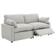Biny Modular Power Recliner Loveseat | 2 Pillows | Light Gray 86"