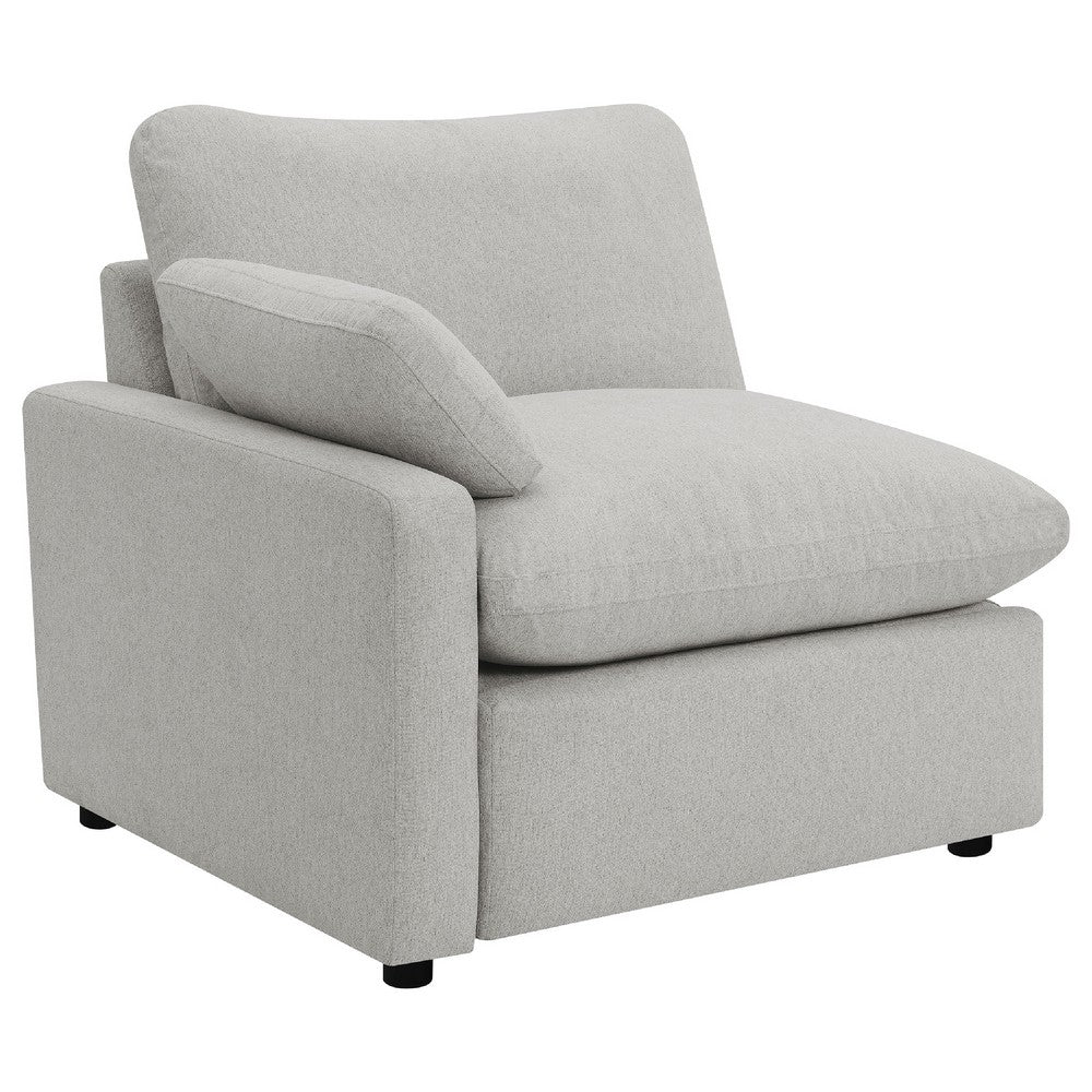 Biny Modular Power Recliner Loveseat | 2 Pillows | Light Gray 86"