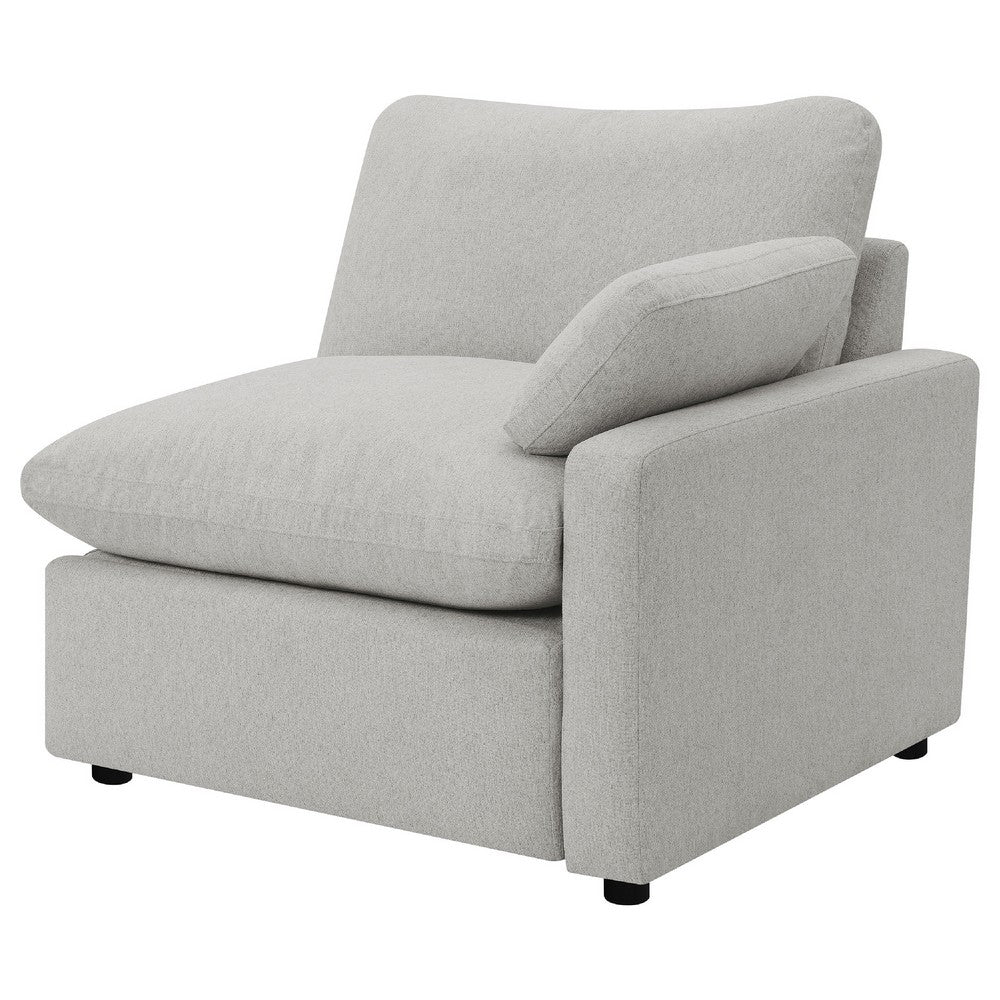 Biny Modular Power Recliner Loveseat | 2 Pillows | Light Gray 86"