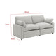 Biny Modular Power Recliner Loveseat | 2 Pillows | Light Gray 86"