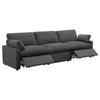 Biny Modular Power Reclining Sofa | 2 Pillows | Dark Gray | 124’’ BM337825
