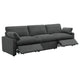 Biny Modular Power Reclining Sofa | 2 Pillows | Dark Gray | 124’’ BM337825