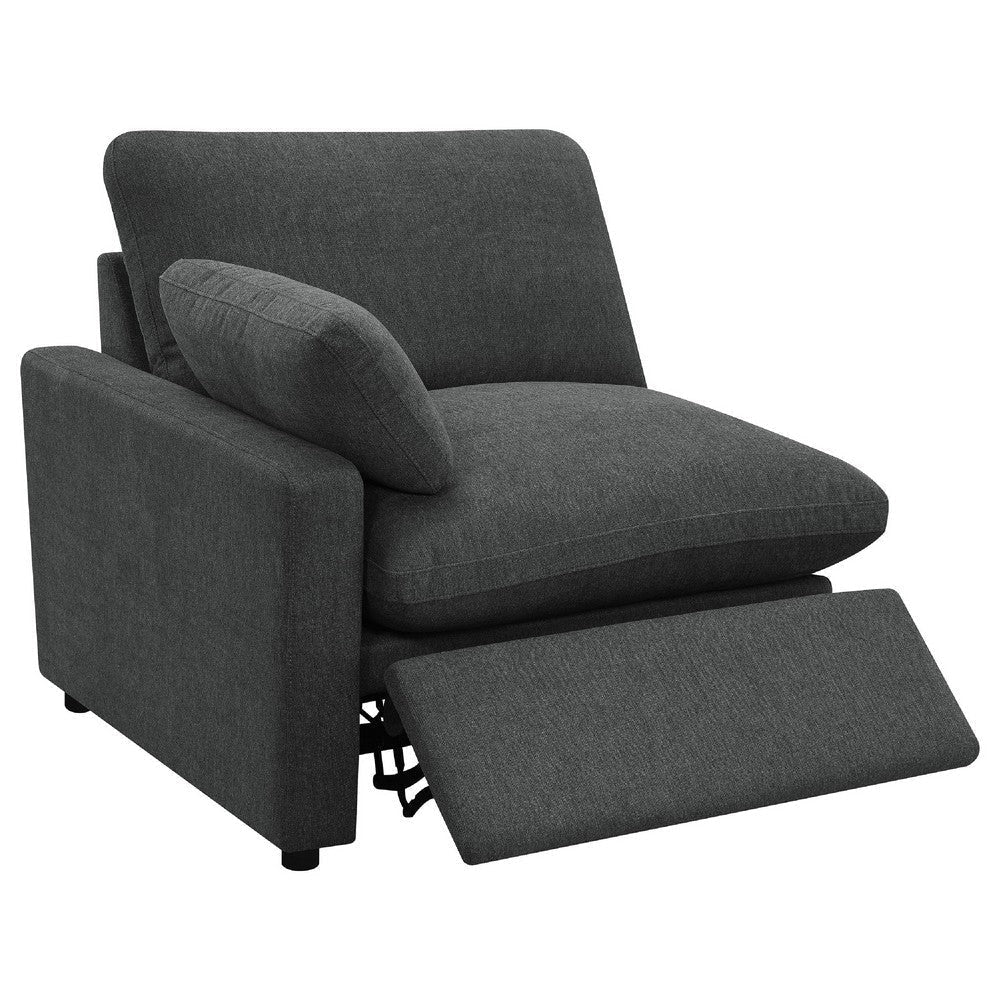 Biny Modular Power Reclining Sofa | 2 Pillows | Dark Gray | 124’’ BM337825