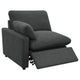 Biny Modular Power Reclining Sofa | 2 Pillows | Dark Gray | 124’’ BM337825