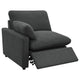Biny Modular Power Reclining Loveseat | 2 Pillows | Dark Gray | 86"