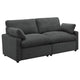Biny Modular Power Reclining Loveseat | 2 Pillows | Dark Gray | 86"