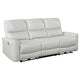Lima 2pc Power Reclining Sofa & Loveseat Set | Ivory Faux Leather BM337827