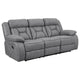 Hanie 2 Piece Manual Reclining Sofa & Loveseat Set | Gray Microfiber BM337846