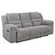 Gilo 2pc Manual Recliner Sofa & Loveseat Set | Soft Gray Chenille BM337848