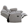Gilo 2pc Manual Recliner Sofa & Loveseat Set | Soft Gray Chenille BM337848