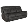 Tom 2pc Manual Reclining Sofa & Loveseat Set | Black Microfiber BM337850