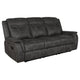 Tom 2pc Manual Reclining Sofa & Loveseat Set | Black Microfiber BM337850