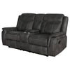 Tom 2pc Manual Reclining Sofa & Loveseat Set | Black Microfiber BM337850