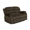 Ronie 2pc Manual Reclining Sofa & Loveseat Set | Olive Brown Velvet BM337852