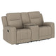 Krio 2pc Manual Reclining Sofa & Loveseat Set | Brown Faux Leather BM337854