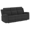 Krio 2pc Manual Reclining Sofa & Loveseat Set | Gray Faux Leather BM337856