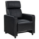 Heena Home Theater Set | 4 Manual Recliners | 2 Consoles | Black Faux Leather BM337863