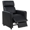 Heena Home Theater Set | 4 Manual Recliners | 2 Consoles | Black Faux Leather BM337863