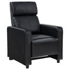 Heena Home Theater Set with 3 Manual Recliners | Black Faux Leather BM337864