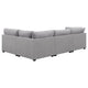 Cambia 4pc Modular L Shaped Sectional Sofa | Gray | 8 Pillows BM337870