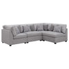 Cambia 4pc Modular L Shaped Sectional Sofa | Gray | 8 Pillows