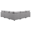 Cambia 5pc Modular L Shaped Sectional Sofa | Gray | 10 Pillows BM337871