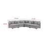 Cambia 5pc Modular L Shaped Sectional Sofa | Gray | 10 Pillows BM337871