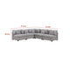 Cambia 5pc Modular L Shaped Sectional Sofa | Gray | 10 Pillows BM337871