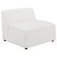 Frem 6pc Left Modular Sectional Sofa | Ottoman | Pearl White | 4 Pillows BM337876