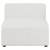 Frem 6pc Left Modular Sectional Sofa | Ottoman | Pearl White | 4 Pillows BM337876