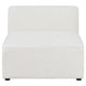 Frem 6pc Left Modular Sectional Sofa | Ottoman | Pearl White | 4 Pillows BM337876