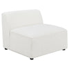 Frem 6pc Right Modular Sectional Sofa | Ottoman | 4 Pillows | Pearl White BM337877