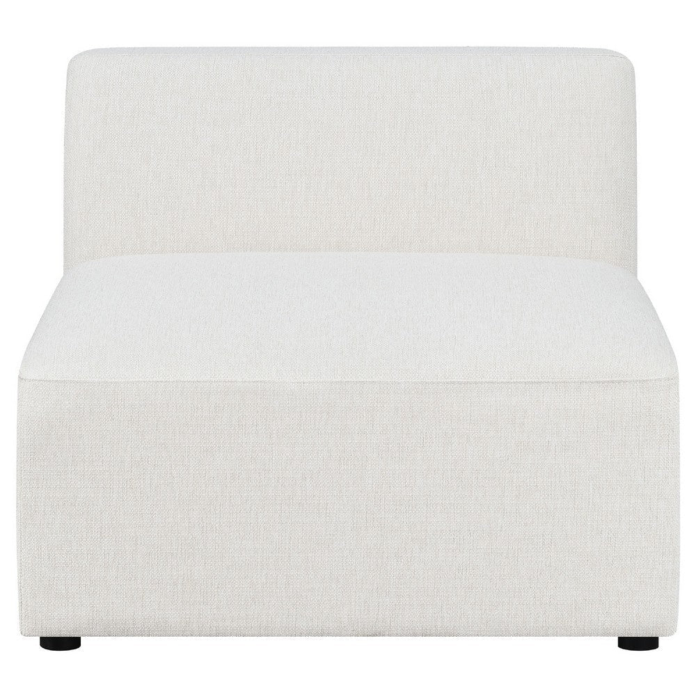 Frem 6pc Right Modular Sectional Sofa | Ottoman | 4 Pillows | Pearl White BM337877