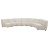 Hia 8 Piece L Shaped Modular Sectional Sofa | Tufted Ivory BM337883