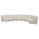 Hia 8 Piece L Shaped Modular Sectional Sofa | Tufted Ivory BM337883