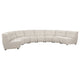 Hia 8 Piece L Shaped Modular Sectional Sofa | Tufted Ivory