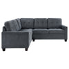 Seh 3 Piece L Shaped Sectional Sofa | Steel Gray | Track Armrests BM337885