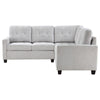 Seh 3 Piece L Shaped Sectional Sofa | Steel Beige | Track Armrests BM337886