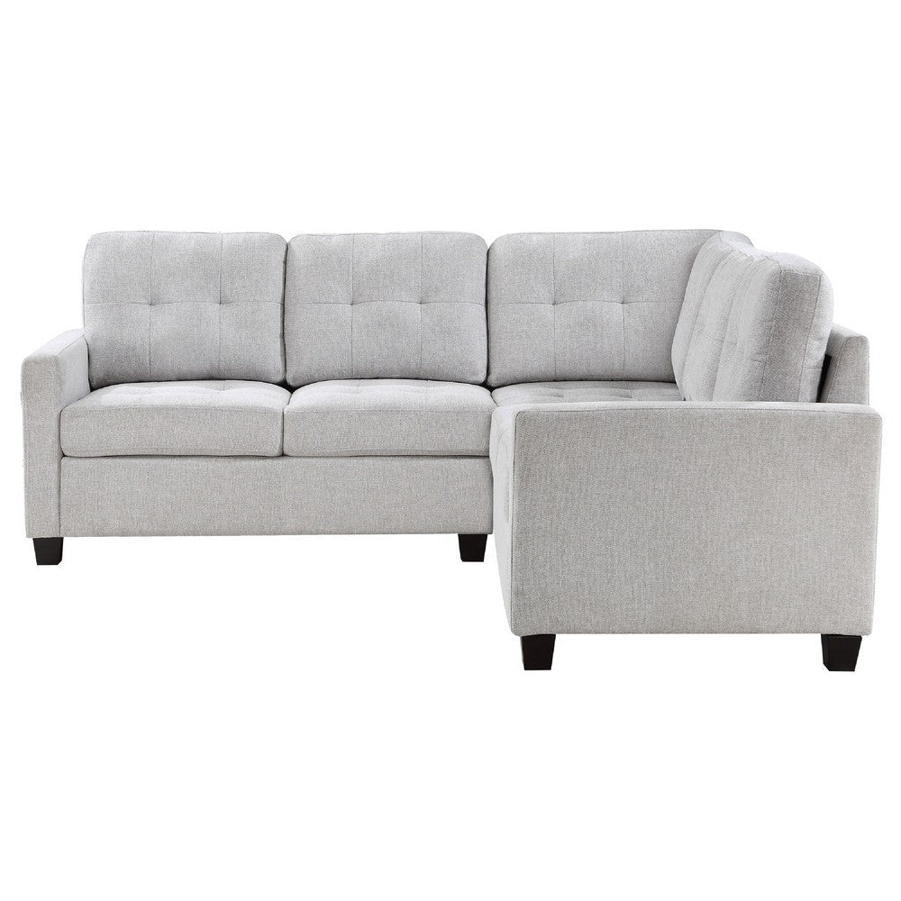 Seh 3 Piece L Shaped Sectional Sofa | Steel Beige | Track Armrests BM337886