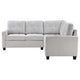 Seh 3 Piece L Shaped Sectional Sofa | Steel Beige | Track Armrests BM337886