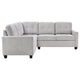 Seh 3 Piece L Shaped Sectional Sofa | Steel Beige | Track Armrests BM337886