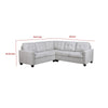 Seh 3 Piece L Shaped Sectional Sofa | Steel Beige | Track Armrests BM337886