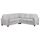 Seh 3 Piece L Shaped Sectional Sofa | Steel Beige | Track Armrests