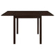 Elso Dining Set | Table w Drop Leaf | Brown | 3 Lattice Style Chair BM337894