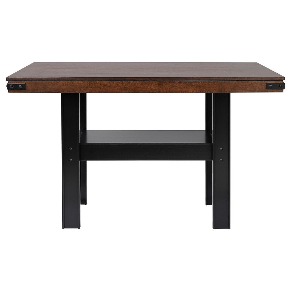 Patter 7 Piece Counter Height Dining Set | 6 Padded Chairs | Mango Oak BM337899