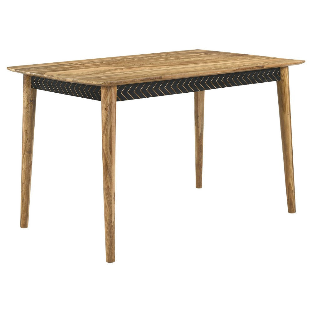 Hom Counter Height Dining Table & 6 Chairs | Dark Brown | Faux Leather BM337908