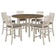 Soti Counter Height Dining Table and 6 Chairs | White | Extendable Top