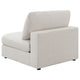 Serena 4pc Modular Sectional Sofa | 4 Accent Pillows | Beige Jacquard