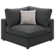 Serena 4pc Modular Sectional Sofa | 4 Accent Pillows | Gray Jacquard BM337935
